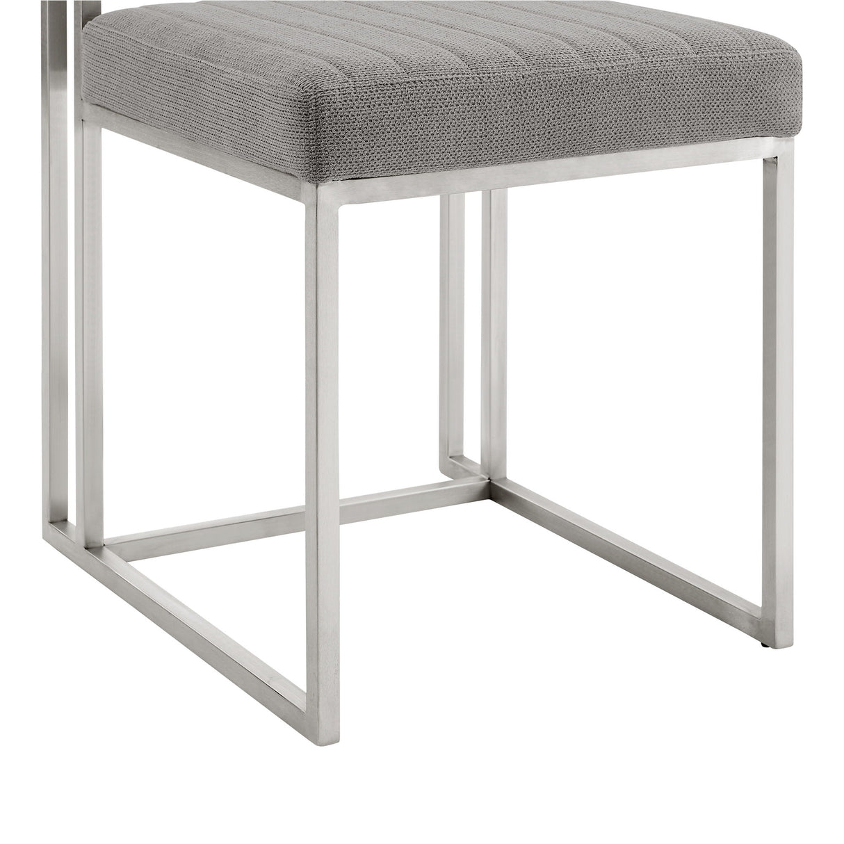 Anastasia - Dining Room Chair Set With Brushed Silver Frame