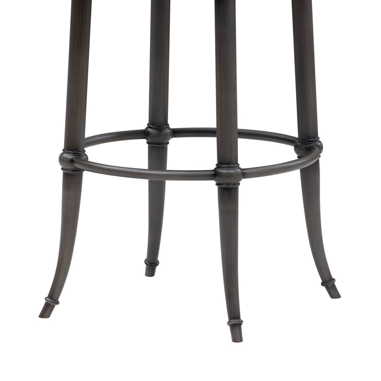 Vince - Commercial Grade Steel Frame Faux Leather Upholstered Swivel Bar Height Barstool