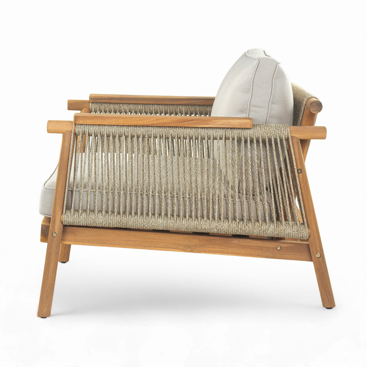 Sumbawa - Outdoor Club Chair - Teak / Beige