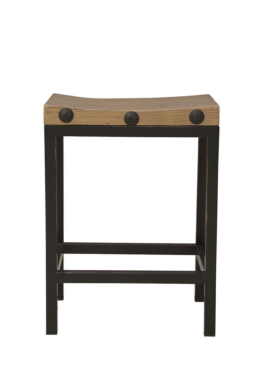 Old World - Counter Stool - Light Brown / Black