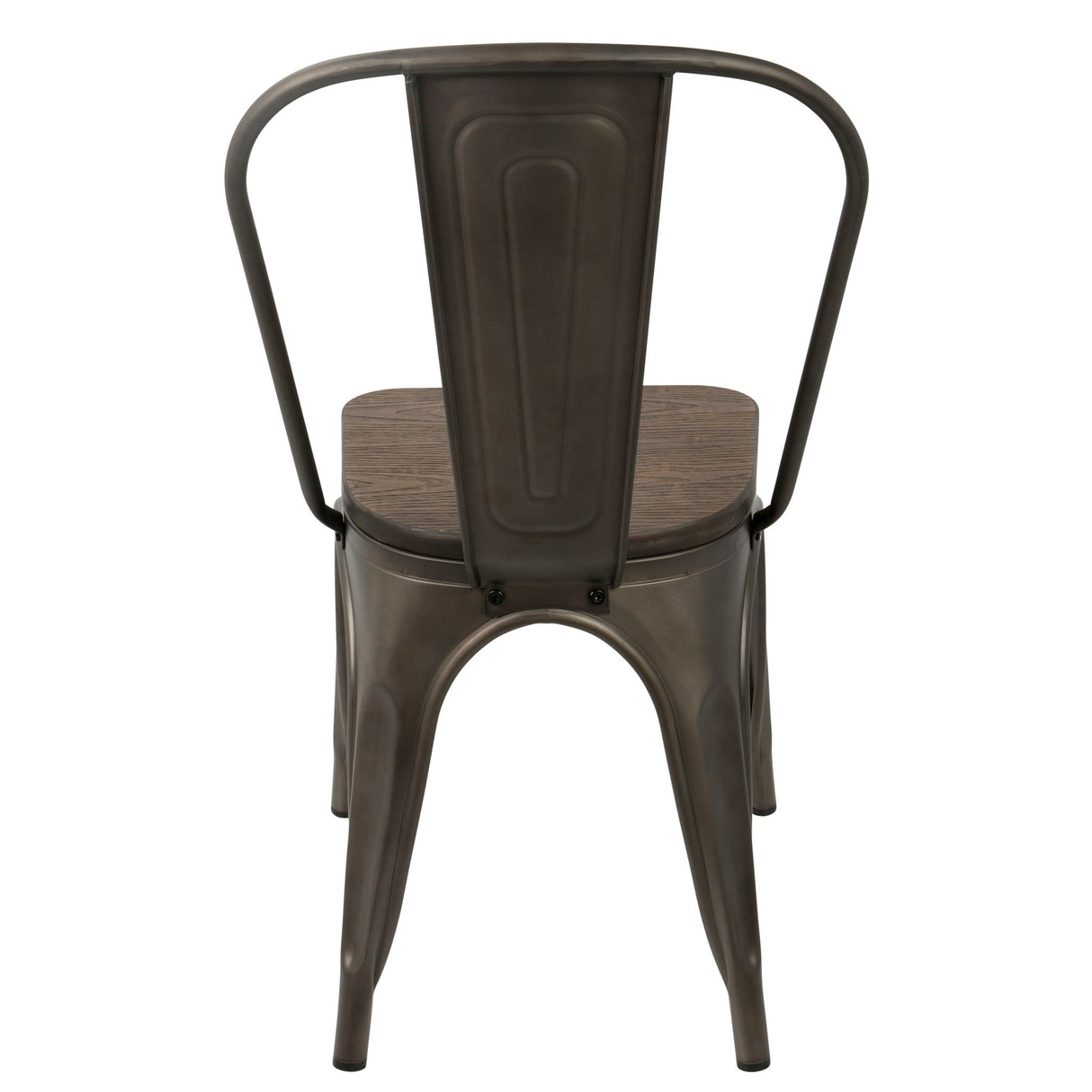 Oregon - Industrial / Farmhouse Stackable Dining Chair (Set of 2) - Espresso