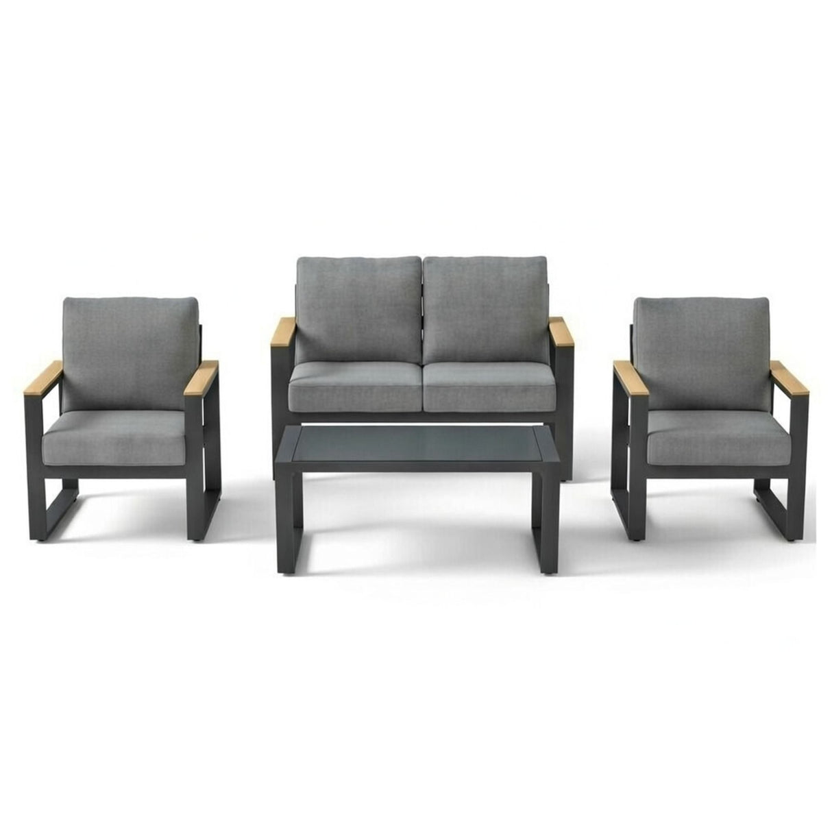 Modern Outdoor Sofa Set With Coffee Table