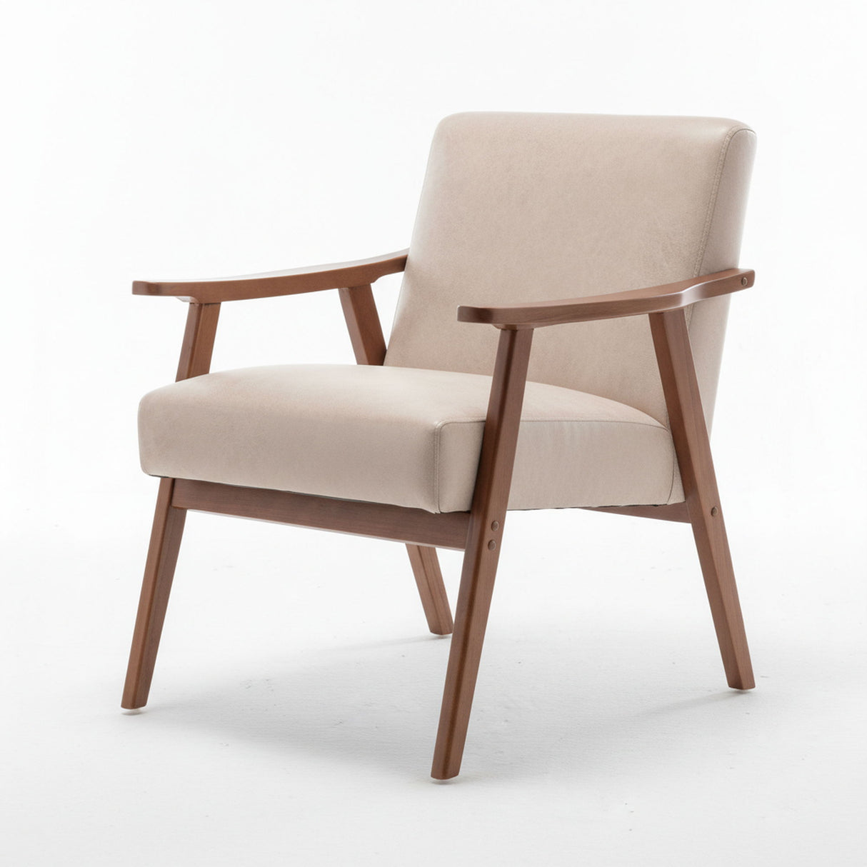 Accent Chair, Classic Mid Century Modern For Extra Seating