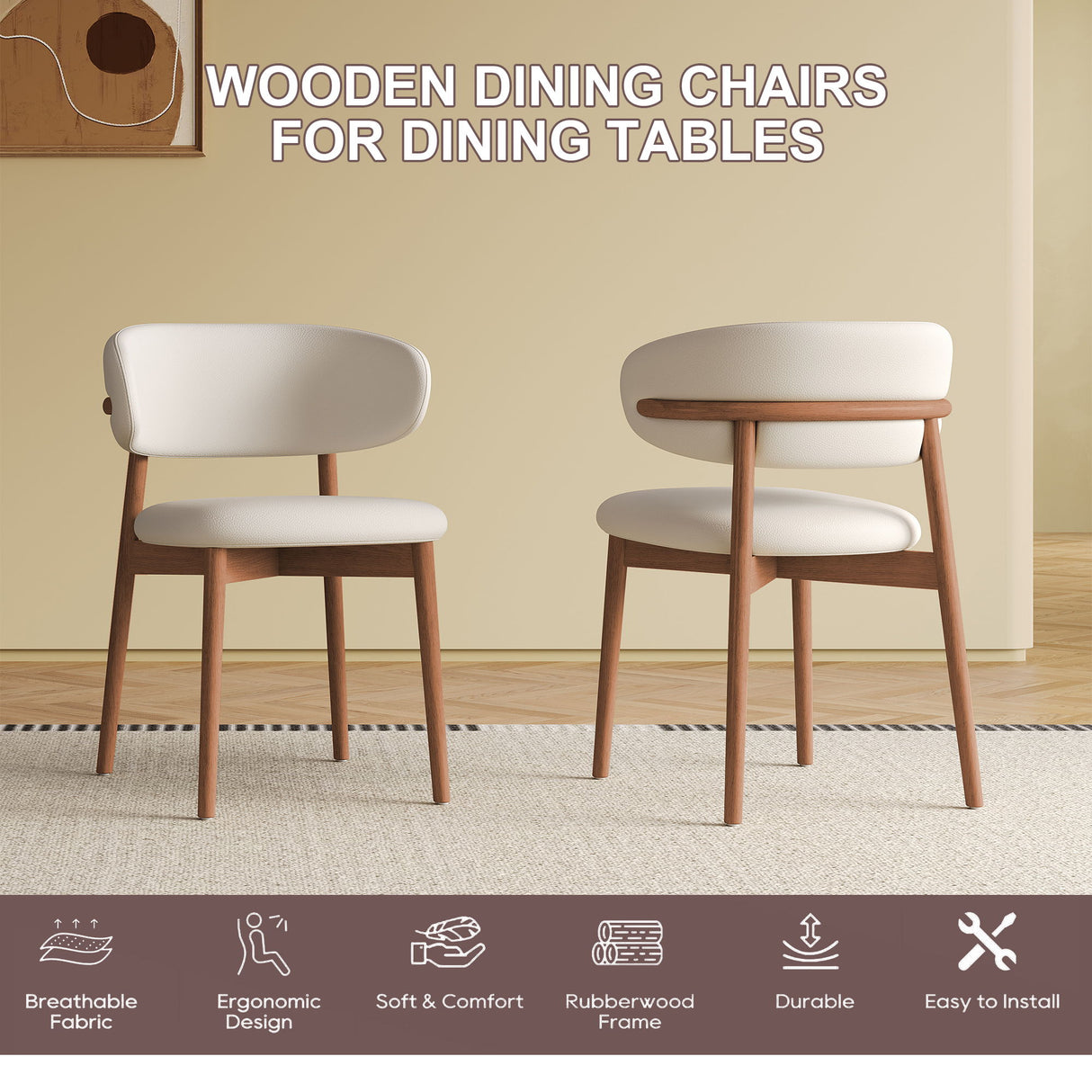 Mid-Century Modern Dining Chair (Set of 2)