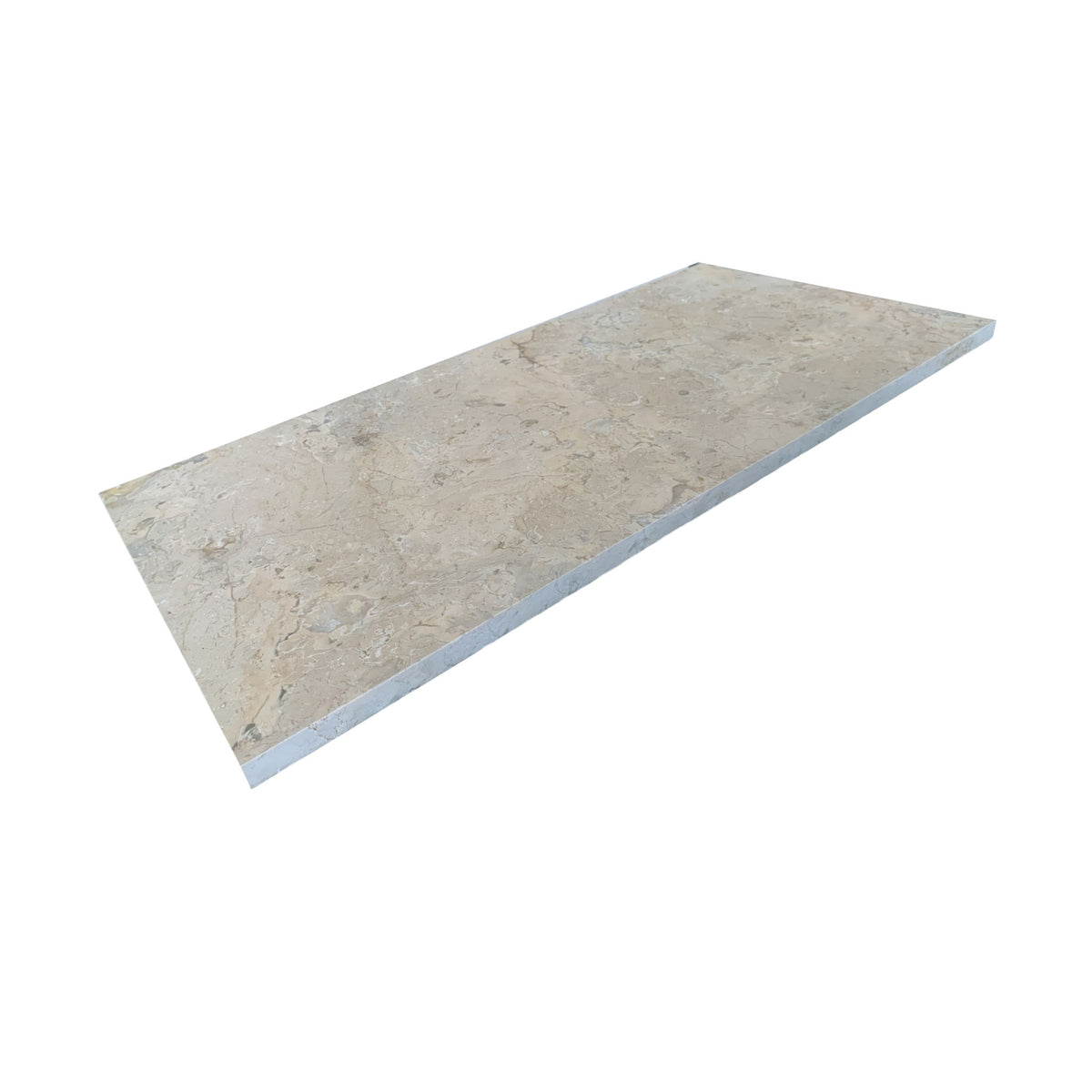 Marble Tile For Floor And Wall Honed 12 X 24" Stone (Set of 4) - Beige / Gold
