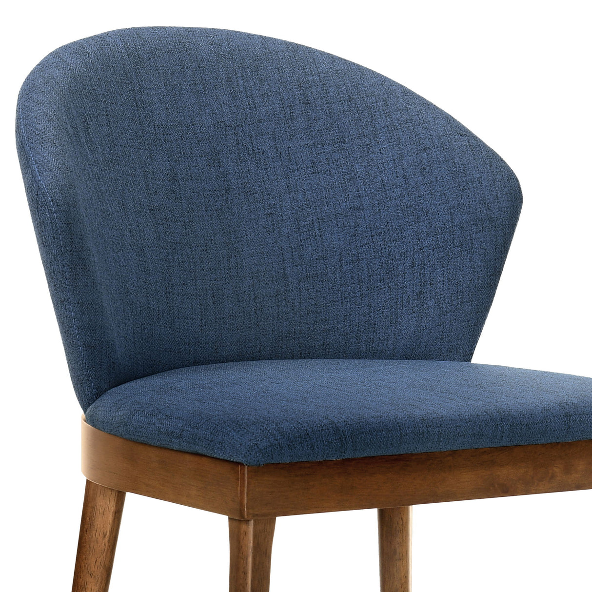 Juno - Dining Side Chairs (Set of 2) - Blue / Walnut
