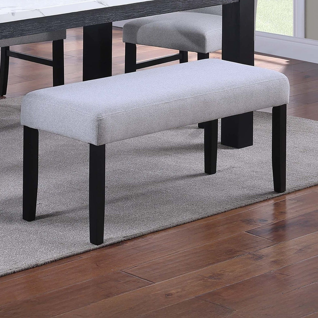 Contemporary Dining Bench Soft Upholstered