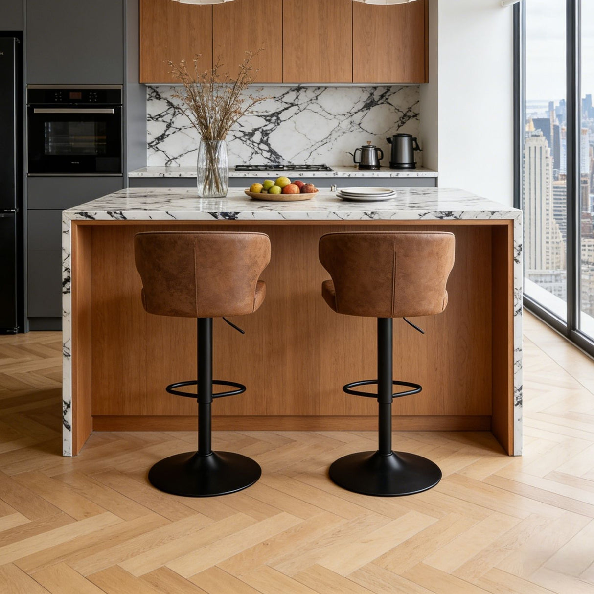 Adjustable Swivel Bar Chair
