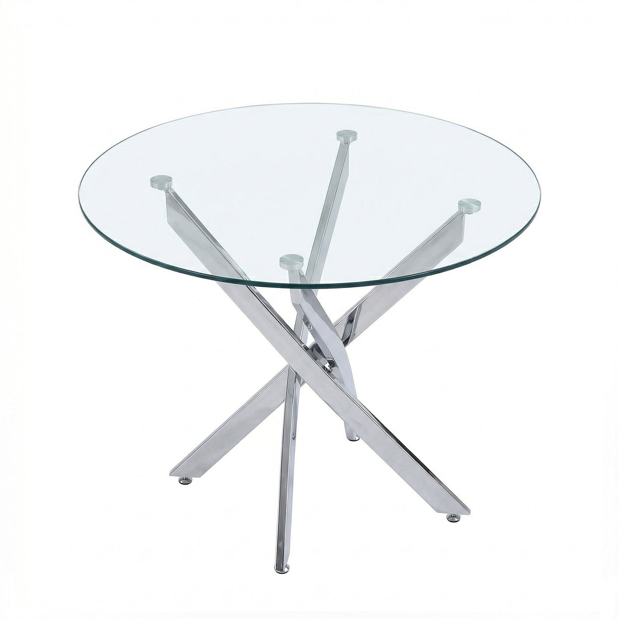 Round Dining, Kitchen Table For Dining Room - Chrome