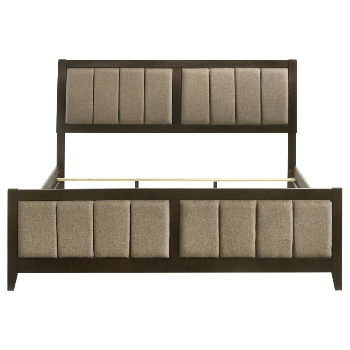 Clement - Panel Bed With Vertical Channel Tufting