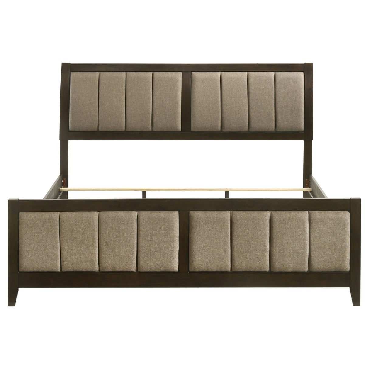 Clement - Panel Bed With Vertical Channel Tufting