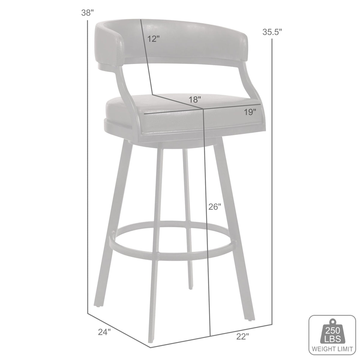 Saturn - Counter Height Bar Stool - Auburn Bay