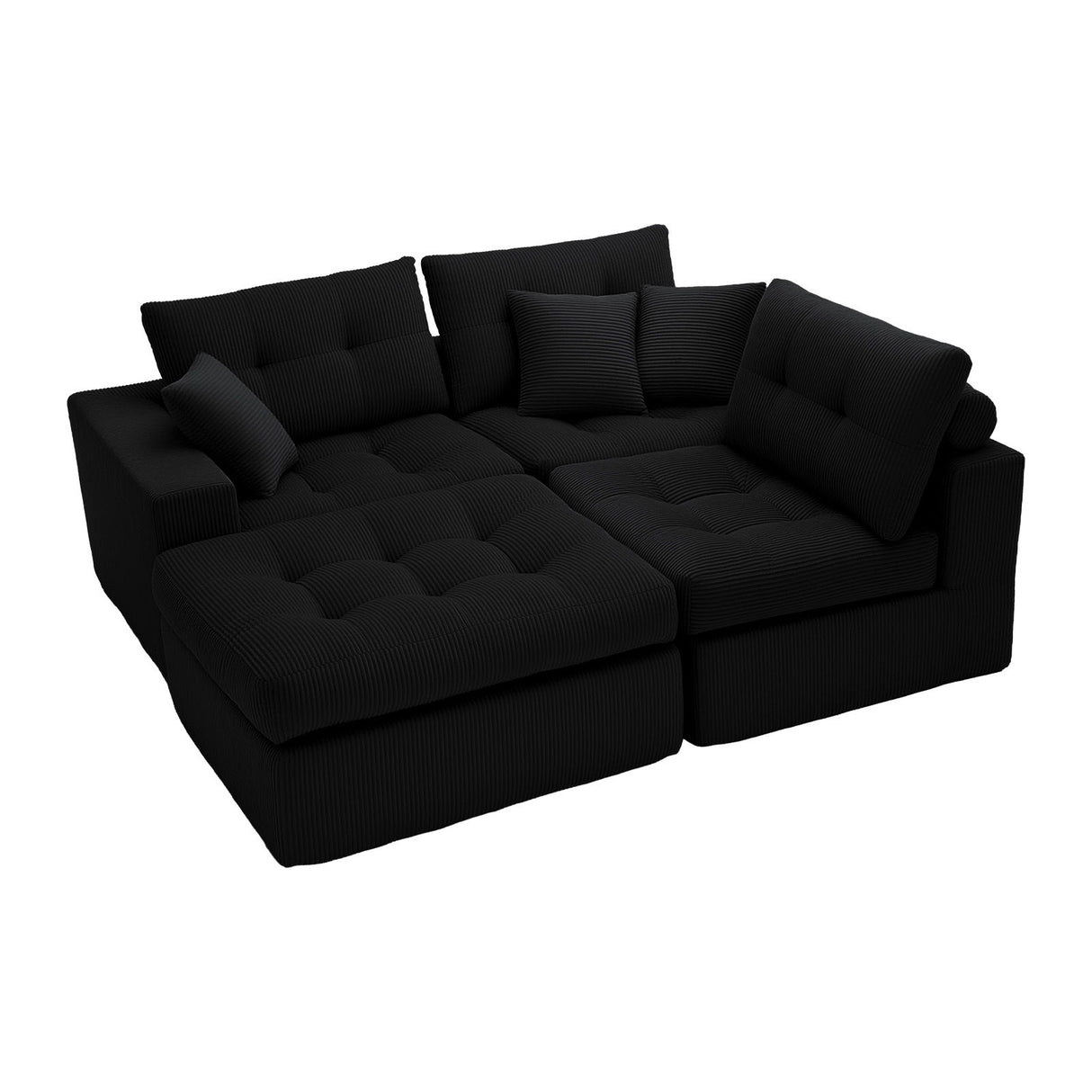 Corner Chaise L-Shaped Sectional Sofa Bed