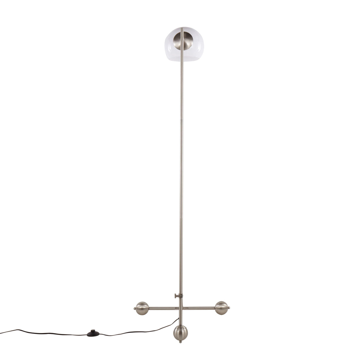 Eileen - Contemporary Floor Lamp - Brushed Nickel