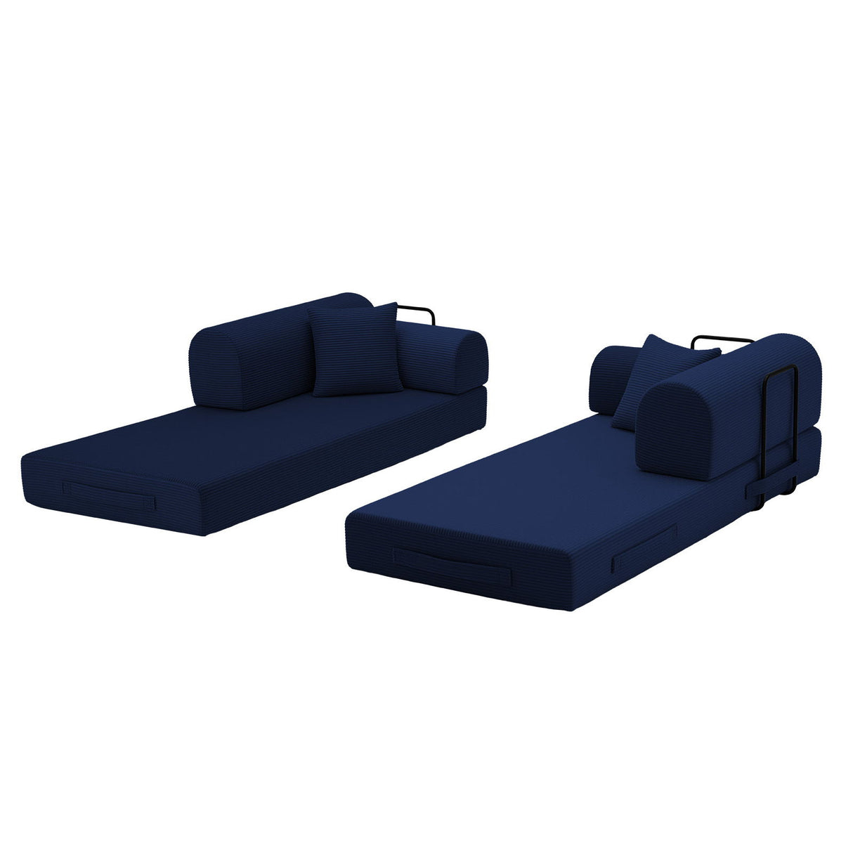 Convertible Sleeper Sofa Bed, Floor Lounge Couch For Living Room