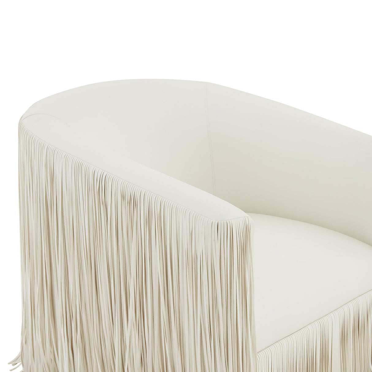 Isle - Swivel Chair With Fringe Accent