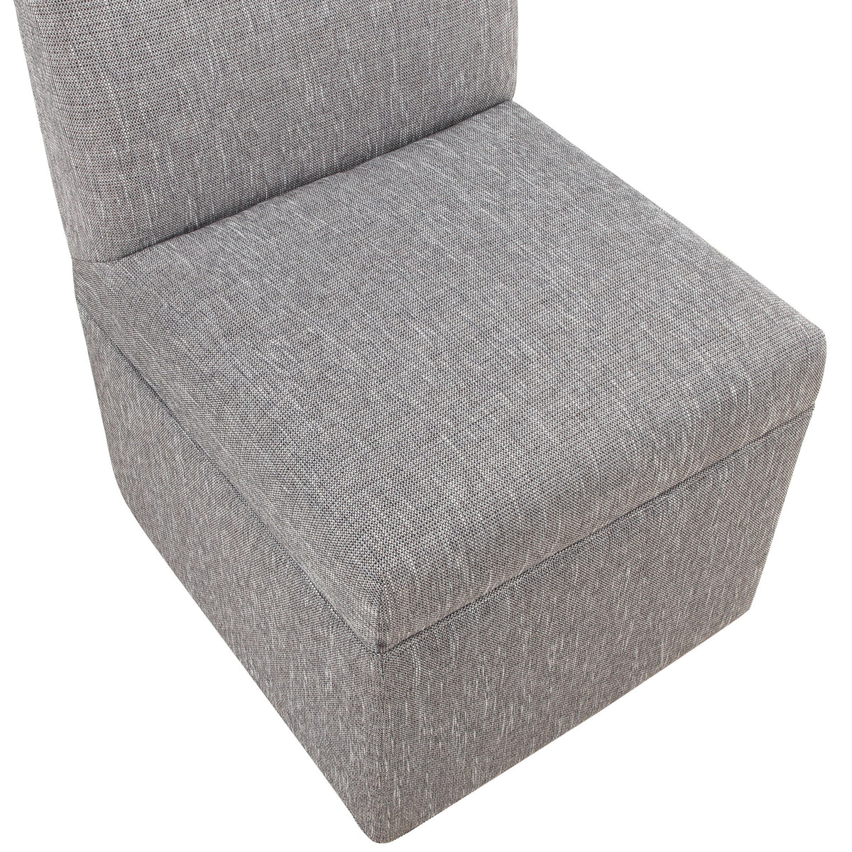 Della - Upholstered Castered Chair - Gray