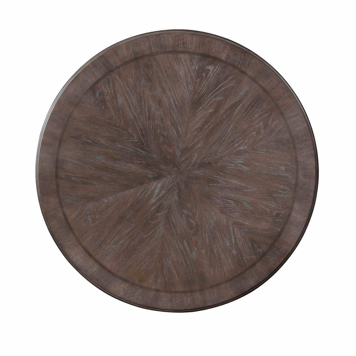Round Dining Table With Pedestal Base - Natural / Rustic