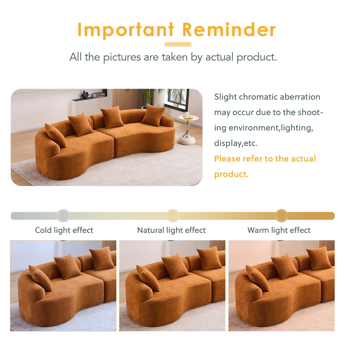 4 Seater Sofa With Fabric, 30D, 60 Hardness Full Sponge, 4 Pillow For Living Room, Home Furniture Sleeper Sectional Sofa For Apartment