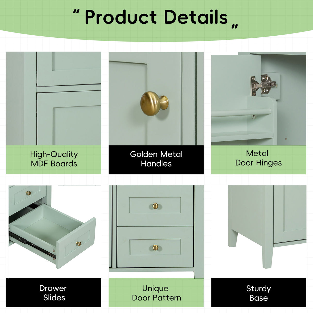 Bathroom Vanity With Sink, Cabinet With 3 Drawers And Adjustable Shelf