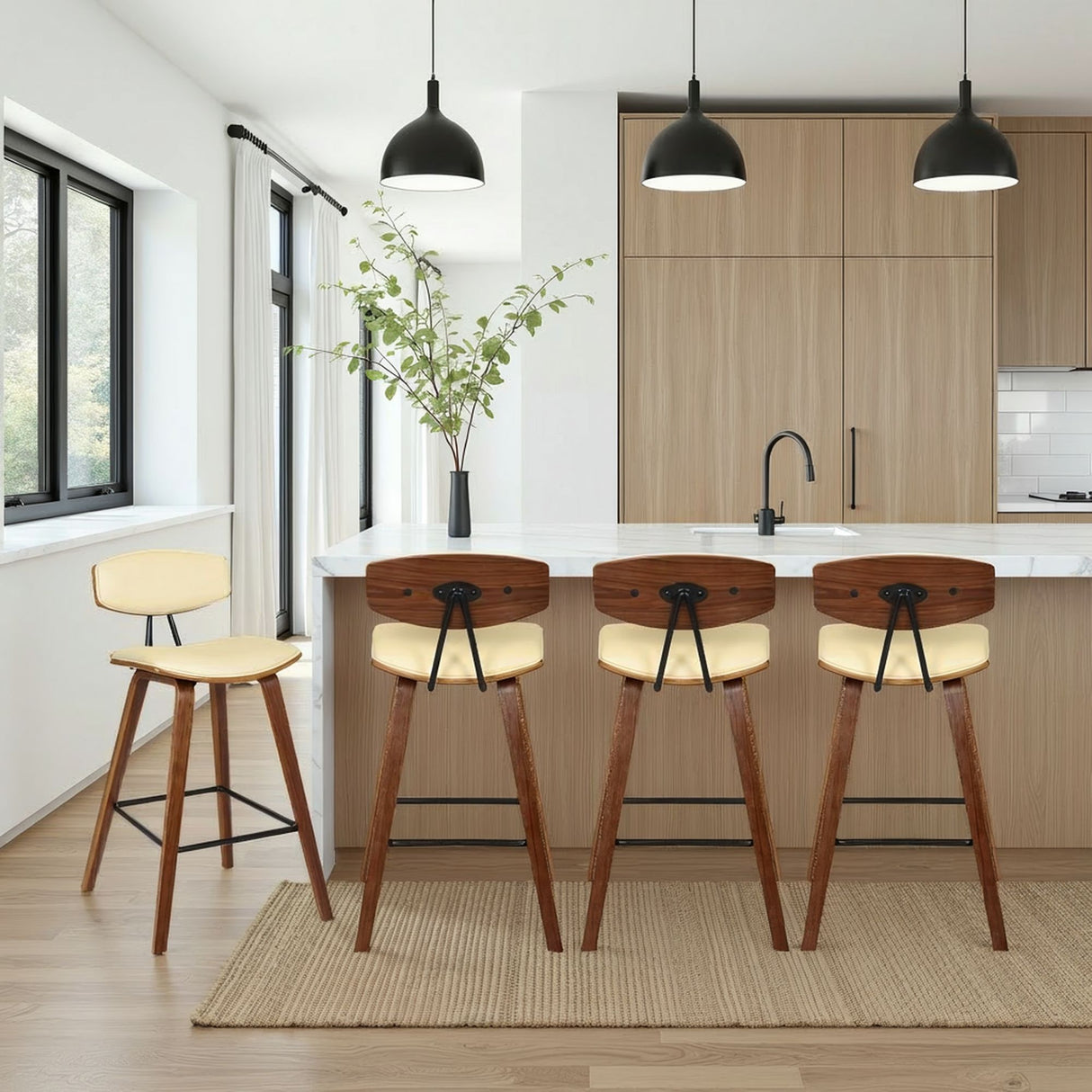 Fox - Mid-Century Counter Stool