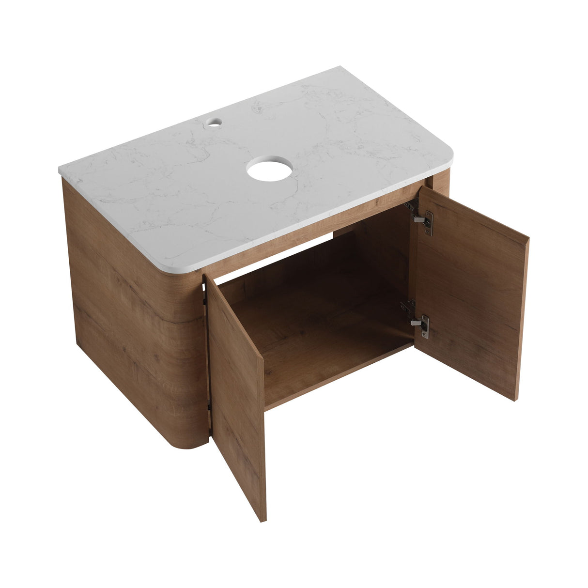 Wall Mounted Bathroom Vanity With Soft Close Door, Excluding Sink