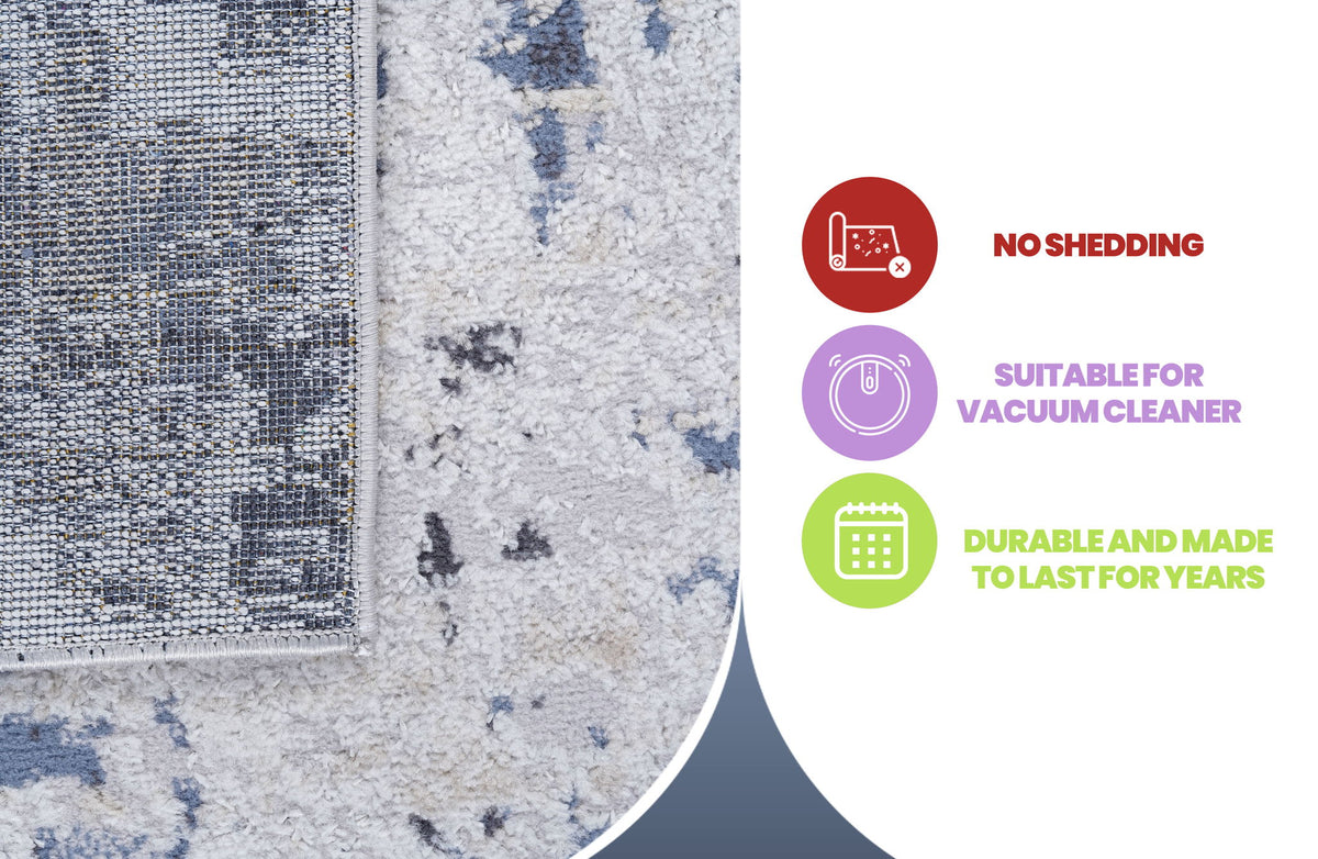 Payas - 8' X 10' Abstract Area Rug - Gray