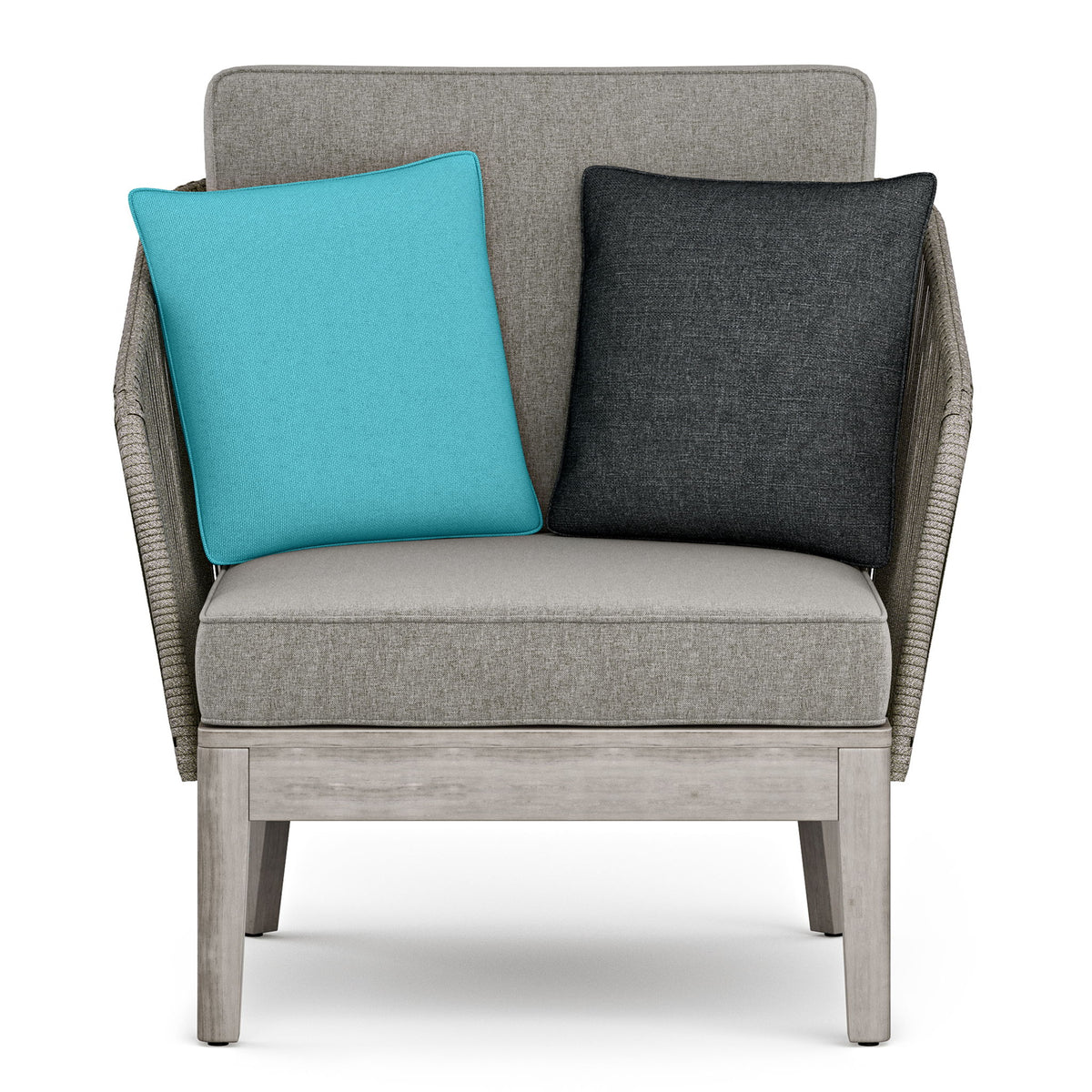 Carmel - Outdoor Conversation Chair - Gray