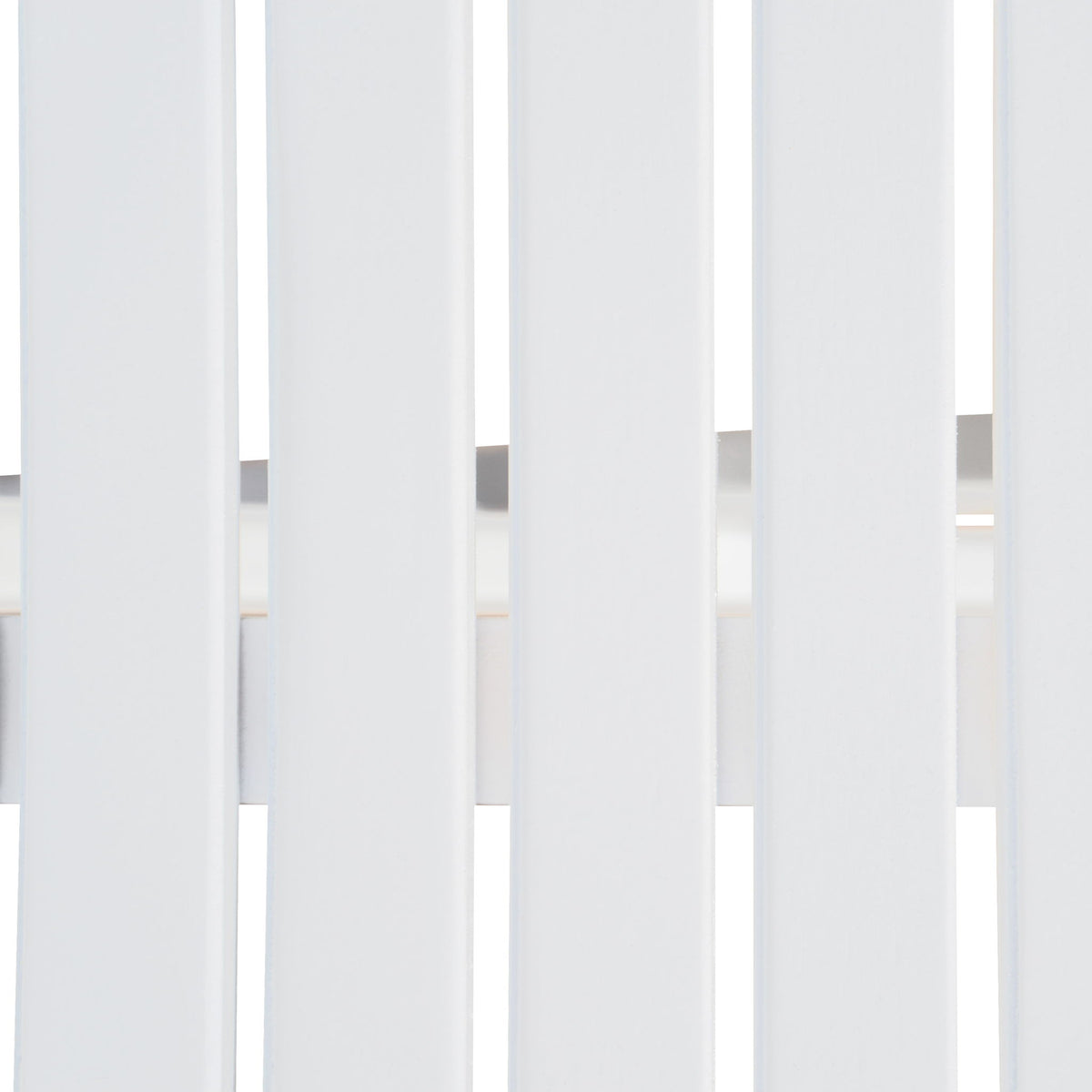Blissique - Outdoor Foldable Wood Dining Table With Slat Design - White