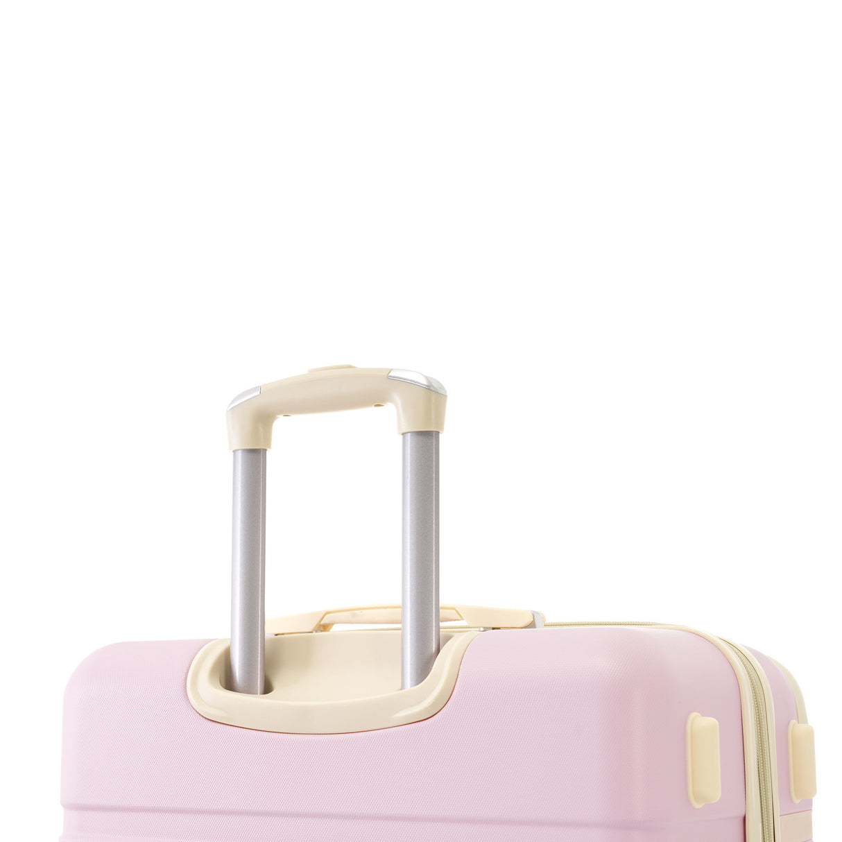 Hardshell Luggage Set With Double Spinner Wheels, Tsa Lock, Lightweight Suitcase, 28" With Bags - Light Pink