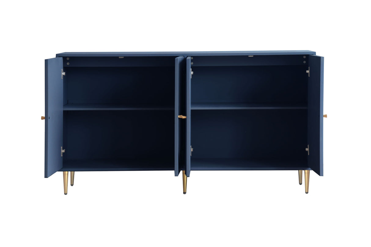 Modern 4 Door Sideboard Buffet Server Cabinet 60in x 33in