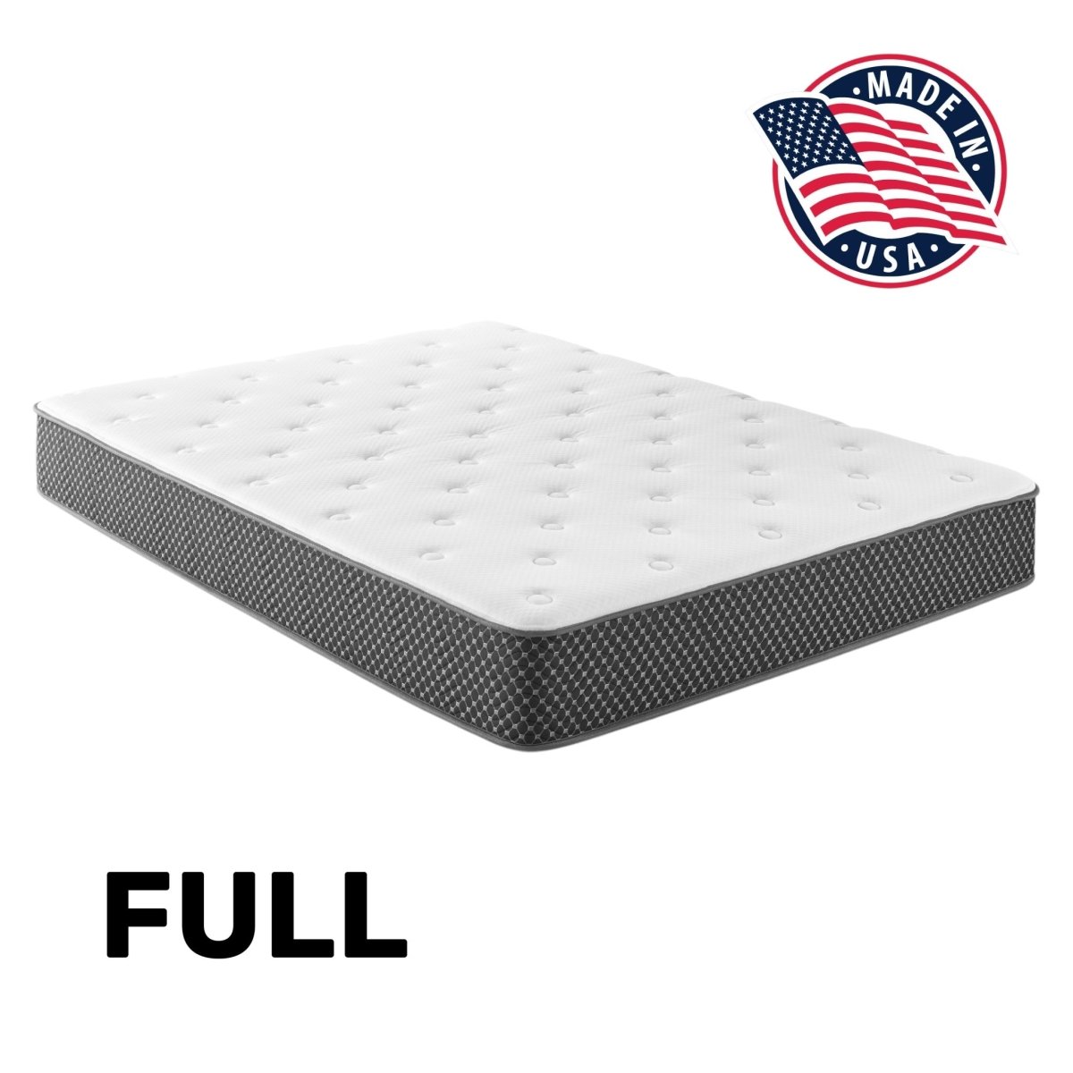 10” Quilted Foam Mattress – Full - Mattress - Alpine Outlets