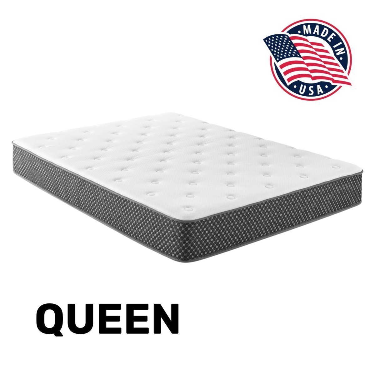 10” Quilted Foam Mattress – Queen - Mattress - Alpine Outlets