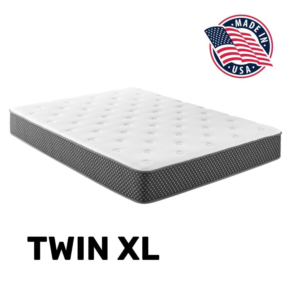 10” Quilted Foam Mattress – Twin XL - Mattress - Alpine Outlets