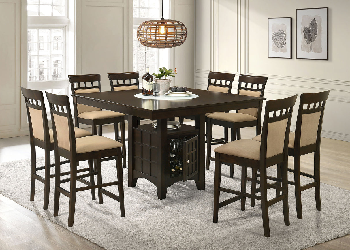 Gabriel Closed Back Counter Chair Cappuccino, Set of 2