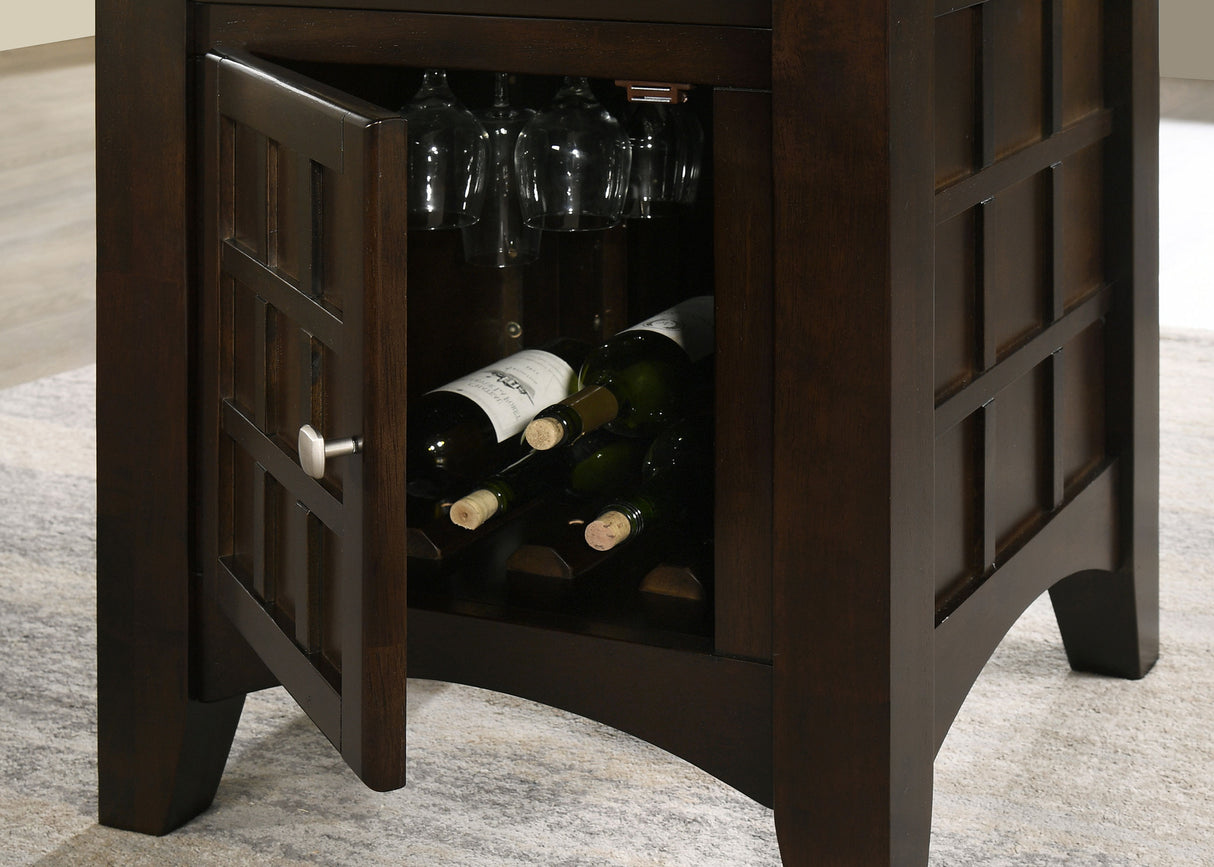 Gabriel 52-Inch Counter Height Dining Table Cappuccino