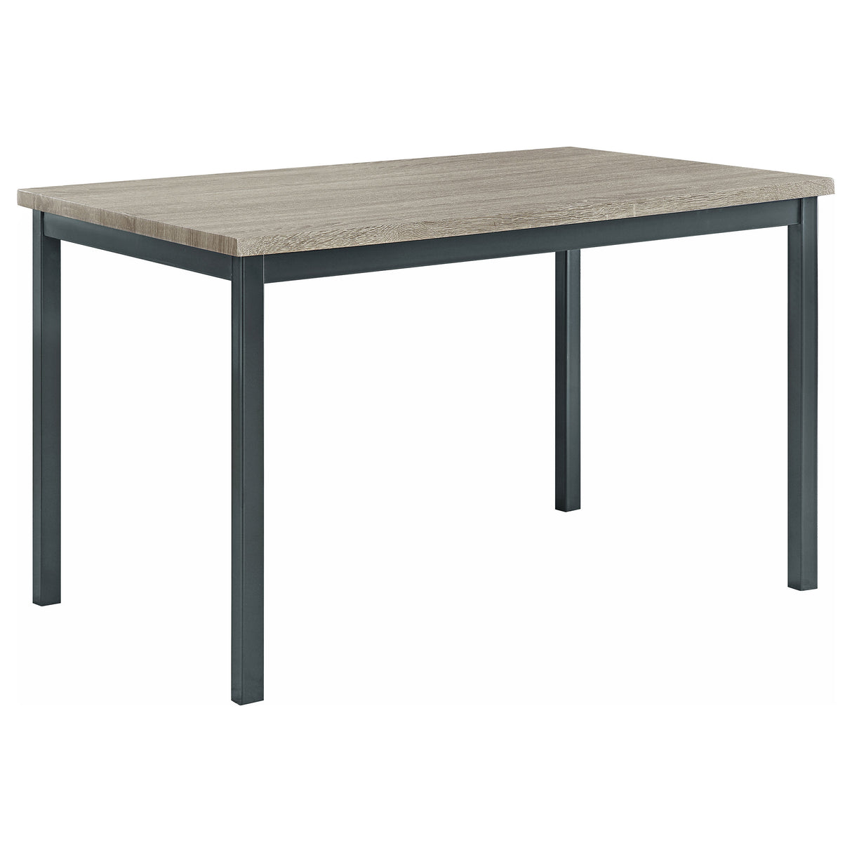 Garza 5-Piece Rectangular Dining Table Set in Grey
