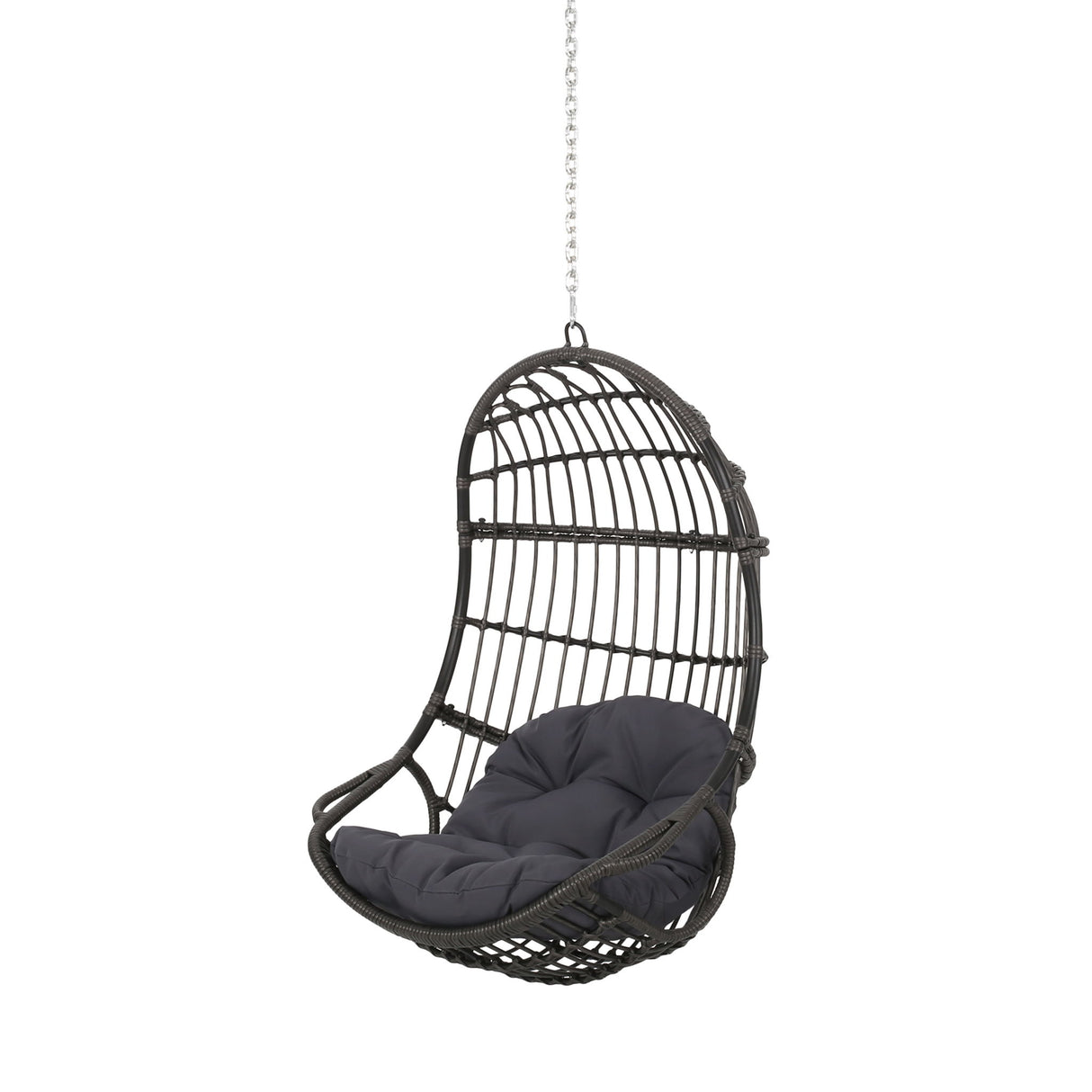Richards - Outdoor / Indoor Wicker Hanging Chair - Gray