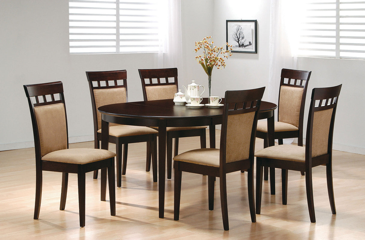 Gabriel Closed Back Dining Side Chair Cappuccino, Set of 2