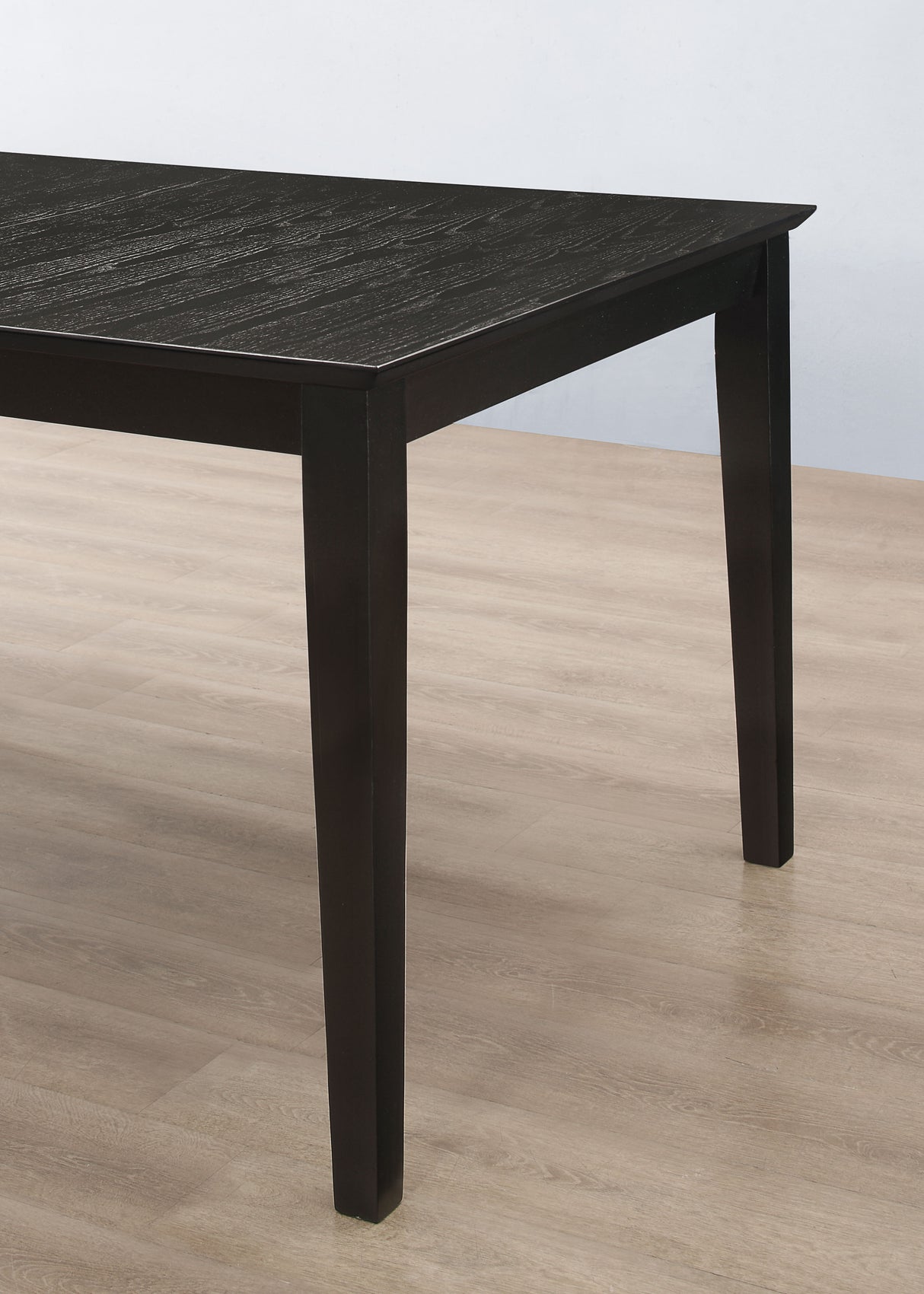Louise Rectangular Extension Dining Table 78-inch Black