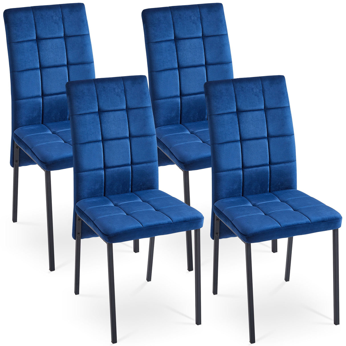 5 Piece Dining Set Including High Back Nordic Dining Chair & Creative Design Dining Table