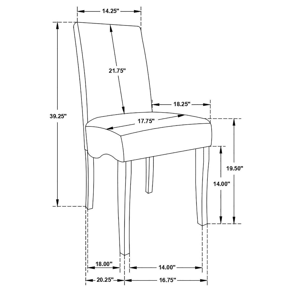 Stanton Grey Velvet Dining Side Chair, Set of 2