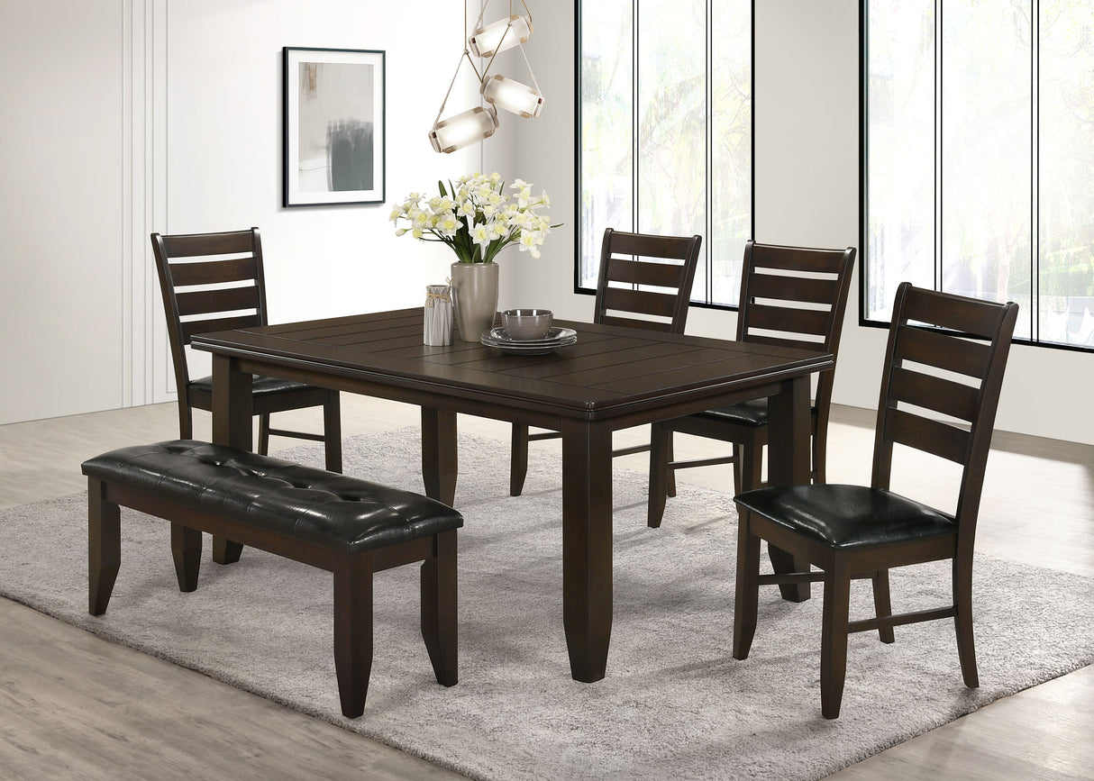 Dalila Wood Dining Side Chair Cappuccino - Set of 2