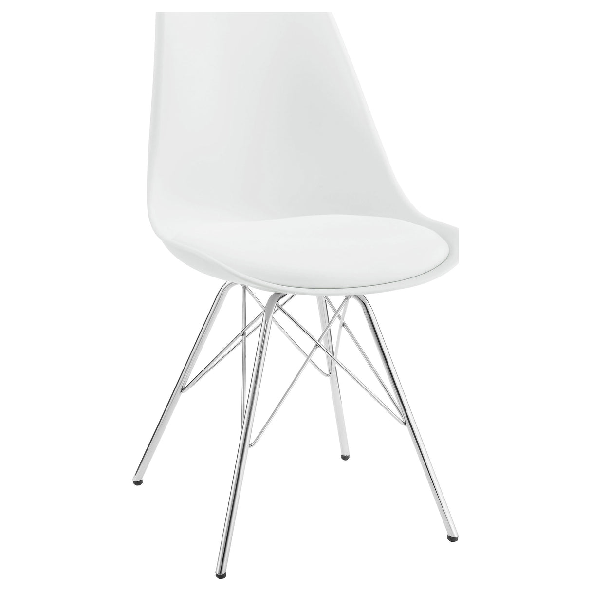 Juniper White Polypropylene Dining Side Chairs, Set of 2