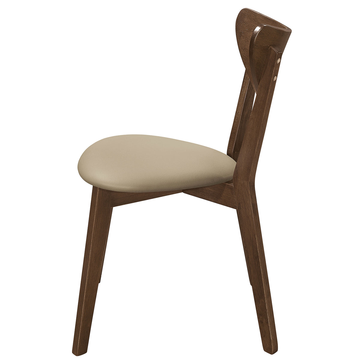 Kersey Wood Dining Side Chair Chestnut Set of 2