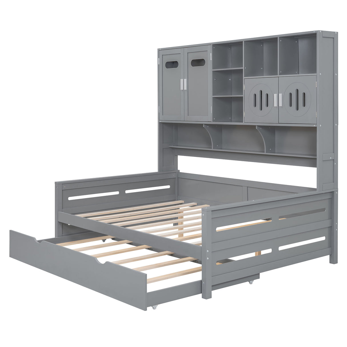 Daybed & All-In-One Cabinet And Shelf