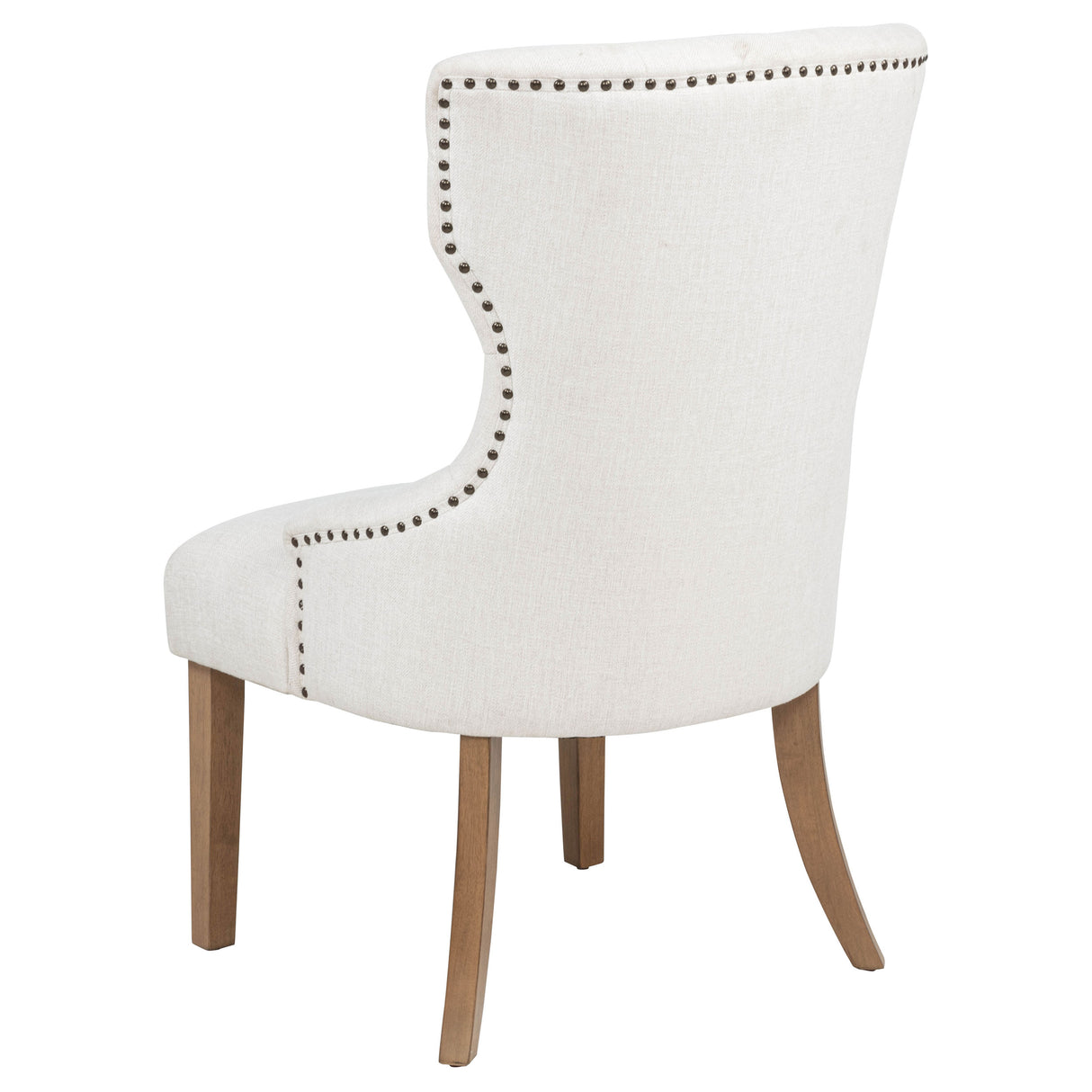 Baney Upholstered Dining Chair - Beige and Rustic Grey