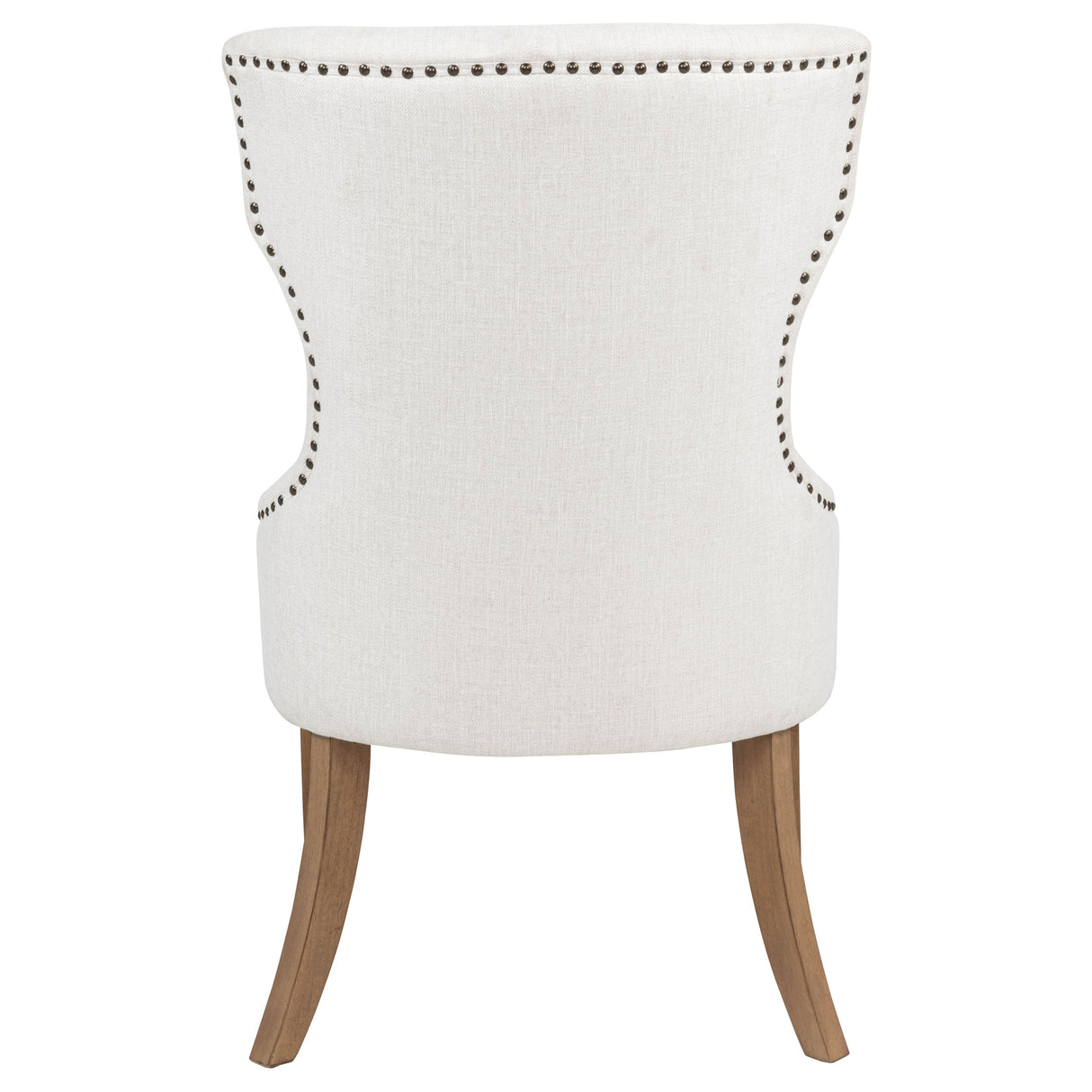 Baney Upholstered Dining Chair - Beige and Rustic Grey