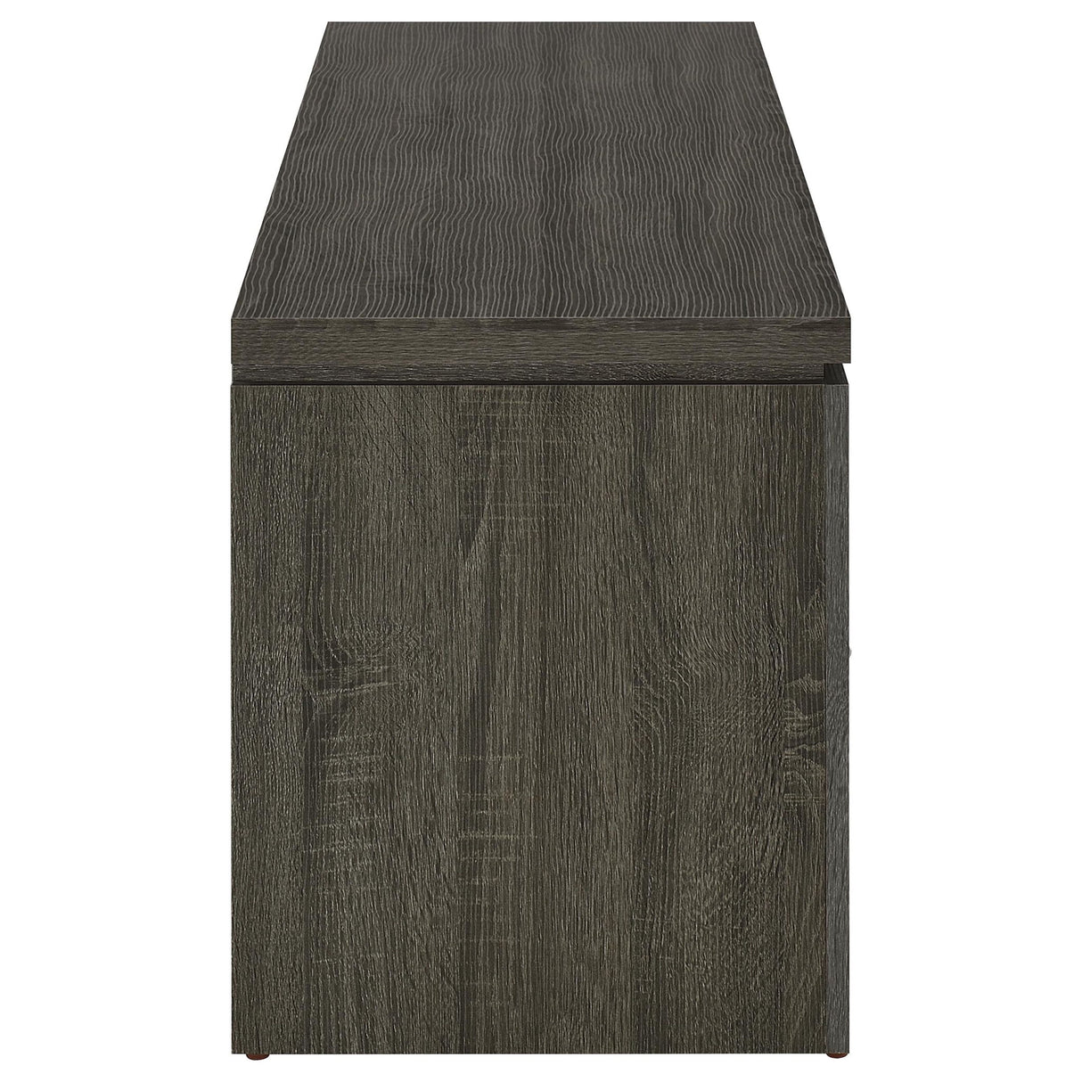 2 Drawer TV Console With Floating Top - Gray