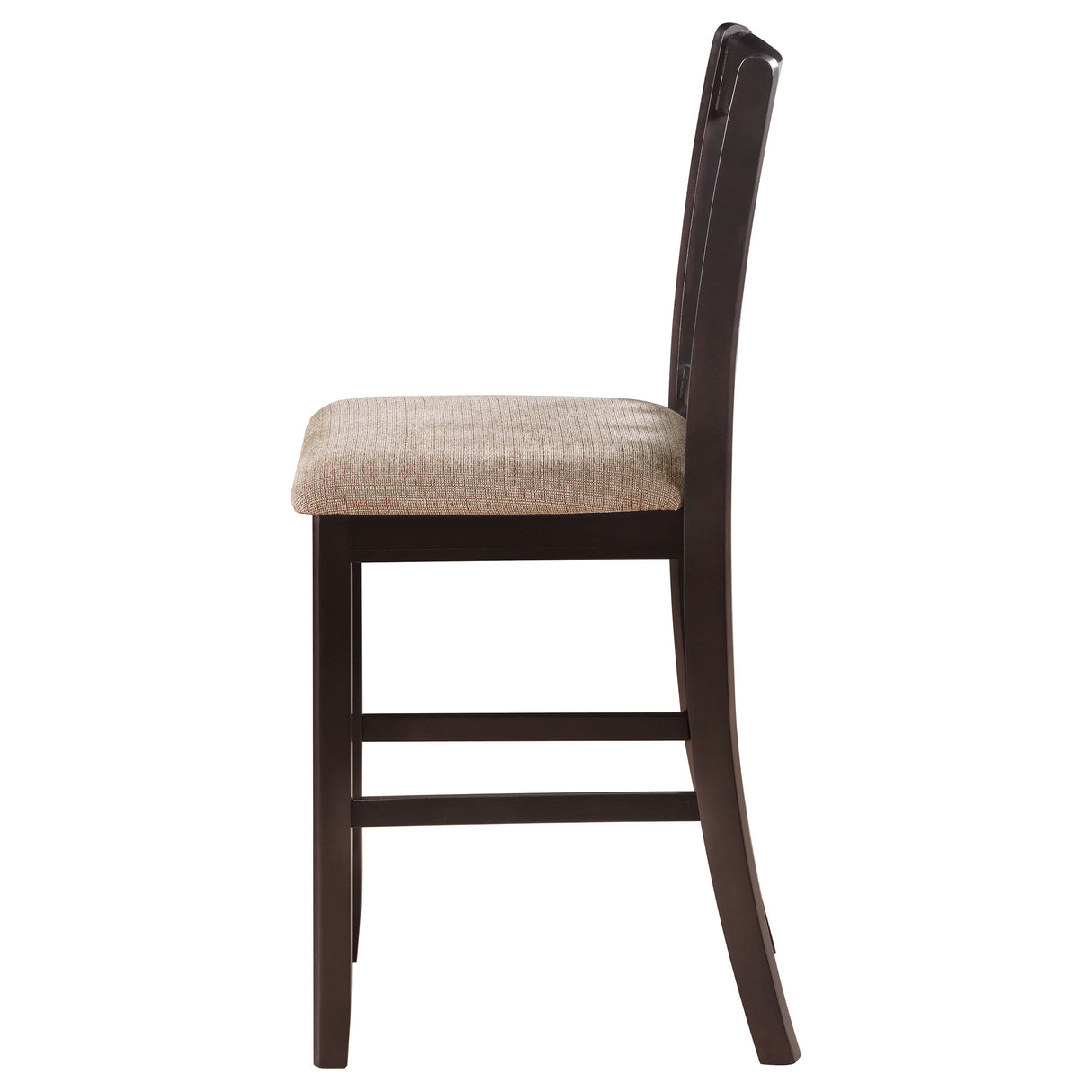 Lavon Wood Counter Height Dining Chair Tan and Espresso Set of 2